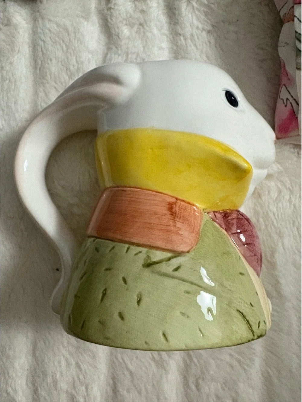 Alice in wonderland white rabbit mug.